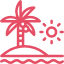Pink Beach Icon