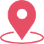 Pink location marker icon