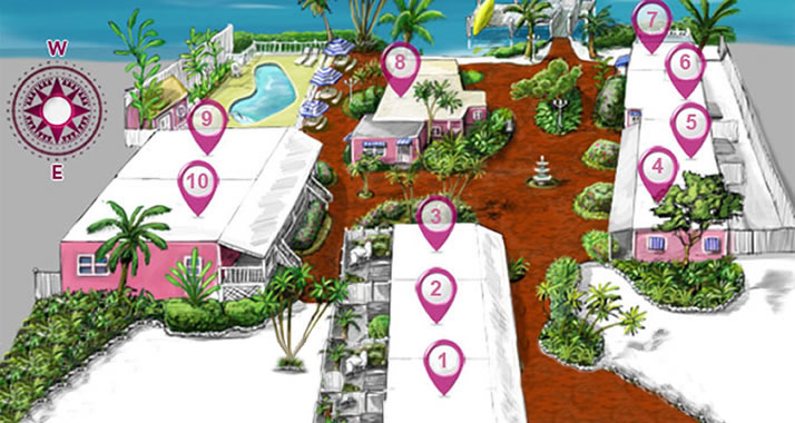 Labeled map of property