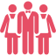 Pink staff icons